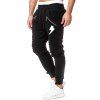 Pantalon de Jogging Décontracté Panneau Drapé Imprimé - Noir XL