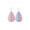 Boucles d'Oreilles Pendantes en Forme Goutte d'Eau - multicolor A 