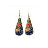 Boucles d'Oreilles Fleuries au Crochet Goutte de Larme - Or 