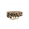 Ceinture Evidée Cercle Boucle Léopard - Léopard 