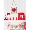 Panneau en Bois à Suspendre Motif de Cœur pour Saint-Valentin - multicolor A 