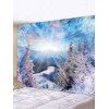 Tapisserie Imperméable Hiver Chaud Soleil et Neige - multicolor W91 X L71 INCH