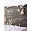 Tapisserie Imperméable Fleur de Pêche et de Bois Imprimés - multicolor W71 X L71 INCH