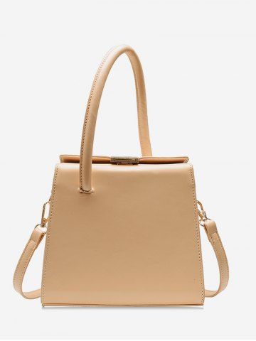 PU Leather Plain Crossbody Bag