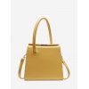 Sac à Bandoulière Simple en Cuir PU - Jaune 