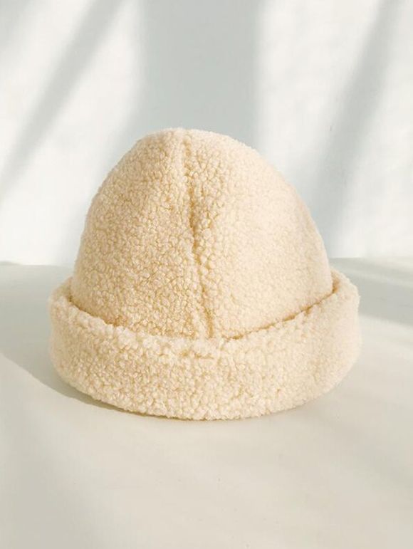 Solid Winter Berber Fleece Hat - BEIGE 