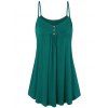 Haut à Bretelle avec Boutons - Turquoise Foncée 3XL