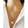 Collier en Chaîne avec Pendentif Perles Fantaisies - Or 