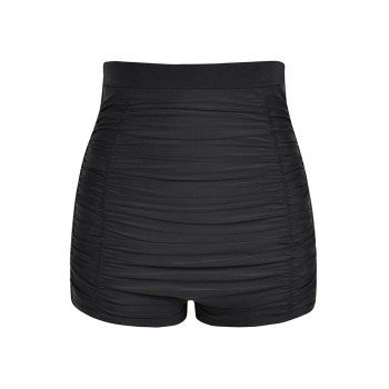 

Ruched Plus Size Swim Shorts, Black