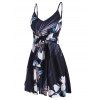 Robe imprimé floral nouée Cami - Noir L