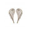 Boucles d'Oreilles Aile avec Strass - Or 