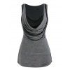 Débardeur Perlé Col Bénitier Grande Taille - Cuirassé Gris 5X