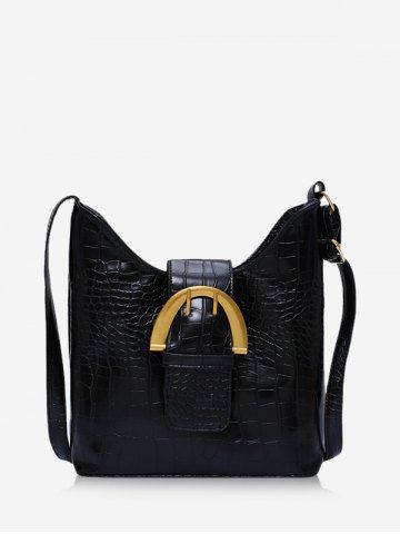 Animal Pattern Pin Buckle PU Leather Crossbody Bag