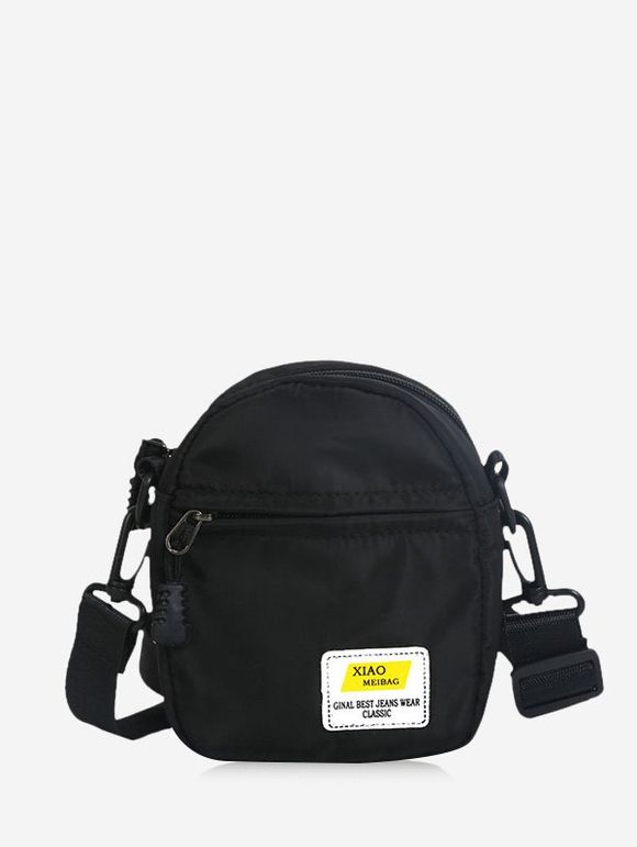 Mini Sac à Bandoulière Décontracté en Couleur Bonbon - Noir 