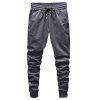 Pantalon de Jogging Applique en Couleur Unie à Cordon - Gris Carbone M