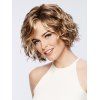 Inclined Bang Short Wavy Capless Synthetic Wig - LIGHT BROWN 10INCH