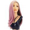 Long Side Parting Straight Colormix Party Synthetic Wig - BLUSH RED 18INCH