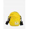 Mini Sac à Bandoulière Décontracté en Couleur Bonbon - Jaune 