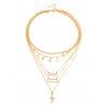 Collier Chaîne Multicouche Etoile Foudre - Or 