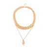 Collier Chaîne Serpent Pendant Epais - Or 