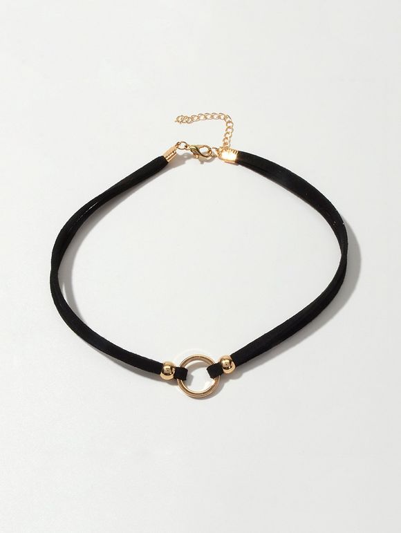 Collier Ras-du-cou Cercle Superposé - Or 