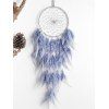 Attrape-Rêve Plumes Perles Style Indien - Ardoise bleue WITHOUT LIGHTS
