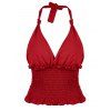 Backless smocks Crop Tank Top - Rouge Lave XL