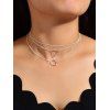 Collier de Chaîne Géométrique Multicouche - Argent 