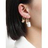 Ensemble de Boucles d'Oreilles Etoile Papillon Foudre 4 Pièces - Or 