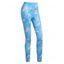 Legging Moulant Imprimé Unicorne 3D à Taille Haute - Bleu de Ciel M