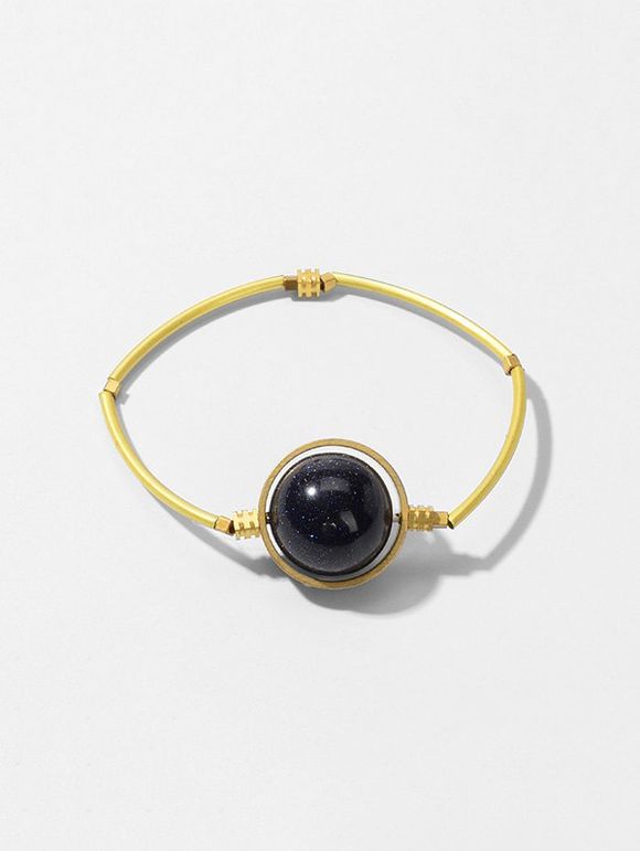 Bracelet Elastique Etoilé en Forme de Planète - Noir 