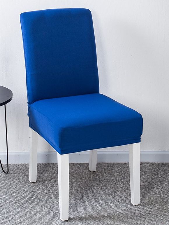Chaise extensible couleur solide couverture - Bleu Cobalt 