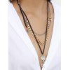 Collier Superposé Pendant Clé Gravé - Or 