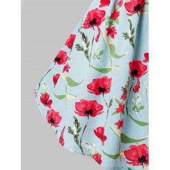 Plus Size Bowkont Floral Print Tank Top