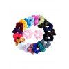 Chouchous en Couleur Unie 21 Pièces - multicolor A 