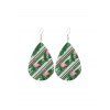 Boucles d'Oreilles au Crochet Flamant Imprimé en PU - multicolor C 