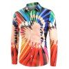 Chemise Décontractée Crayon Graphique Cœur à Manches Longues - multicolor 2XL