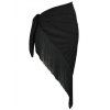 Robe Couverture Triangulaire à Frange Grande Taille - Noir ONE SIZE