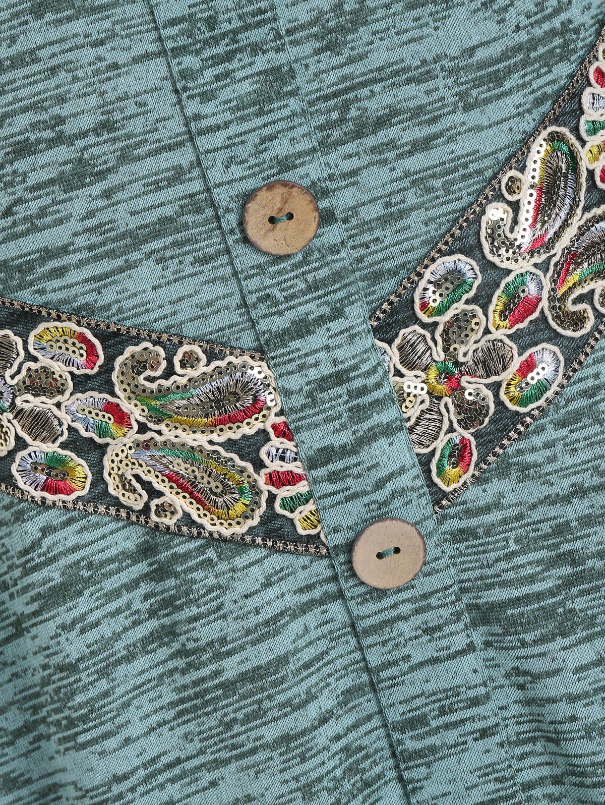 Mini-Robe à Épaules Dénudées à Volants avec Paillettes - Vert clair 2XL