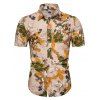 Chemise Hawaïenne Maigre Ajustée à Imprimé Fleurie - multicolor 2XL