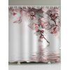 Rideau de Douche Imperméable Fleur et Papillon - multicolor W79 X L71 INCH