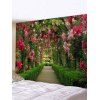 Tapisserie 3D Fleur et Jardin Imprimés - multicolor W118 X L79 INCH