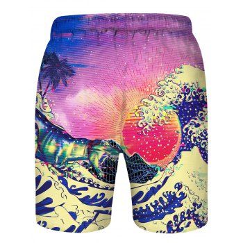 Buy Coconut Tree Painting Print Board Shorts. Picture