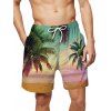 Short de Plage Motif de Cocotier - multicolor 2XL