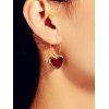 Boucles d'Oreilles Pendantes en Forme de Cœur pour la Saint-Valentin - Or 