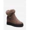 Bottes Courtes Fourrées à l'Interne en Daim - Marron Camel EU 38
