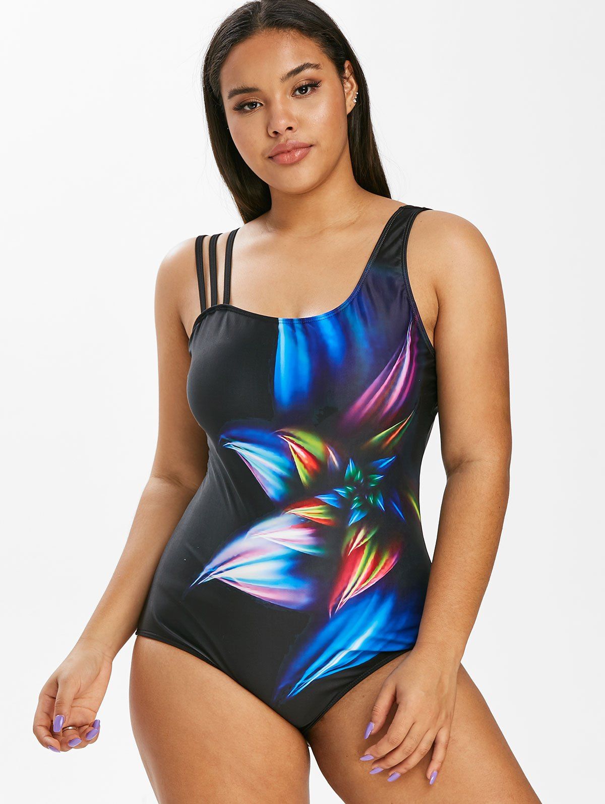 3d floral swimsuit