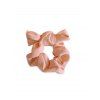 Chouchou Elastique en Couleur Unie avec Nœud Papillon en Tissu - Rose 