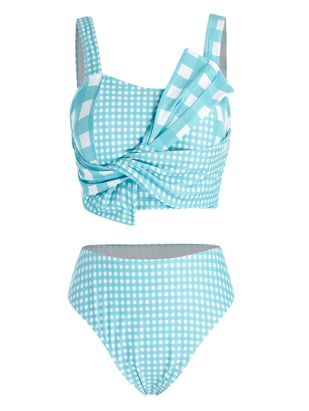 plaid tankini swimsuit