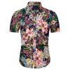 Chemise de Plage Boutonnée Fleurie - multicolor M